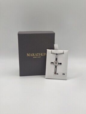 Marathon Hand Engraved Cross